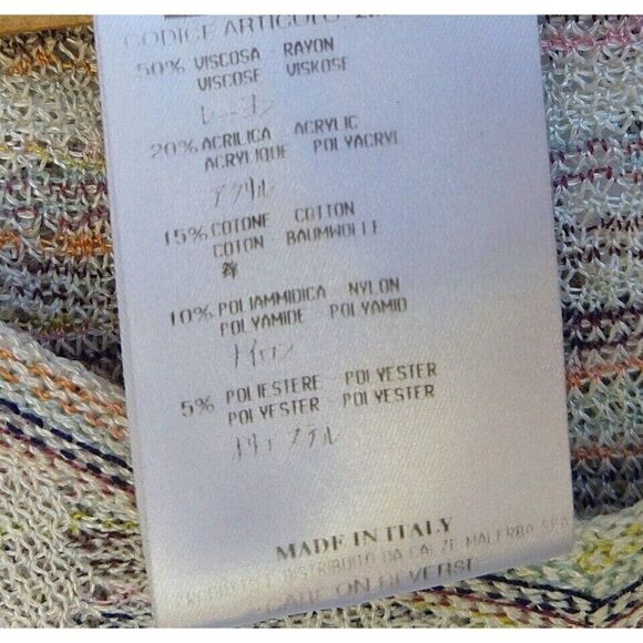 Vintage Missoni Sport Dress and Cardigan Sweater Set Size S 40 44 Knit Rayon - Picture 11 of 12